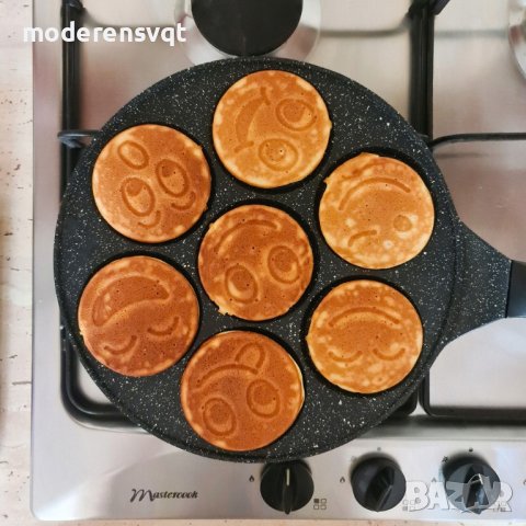 Тиган за палачинки усмивки 7 отделяни, снимка 8 - Съдове за готвене - 43525274