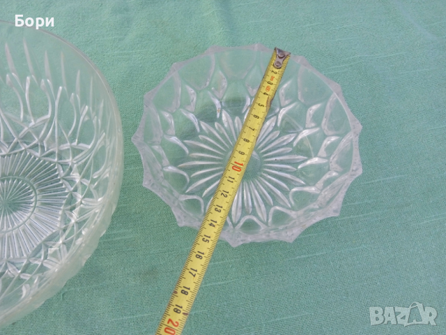 Стари кристални купи, снимка 9 - Чинии - 36409895