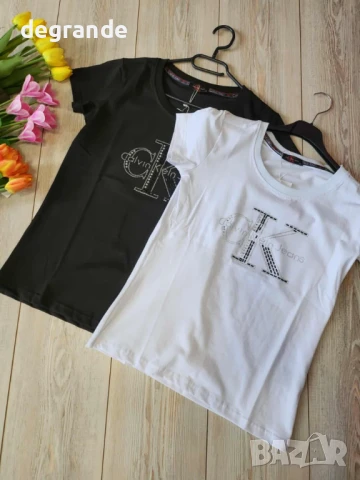 Бяла дамска тениска Calvin Klein 