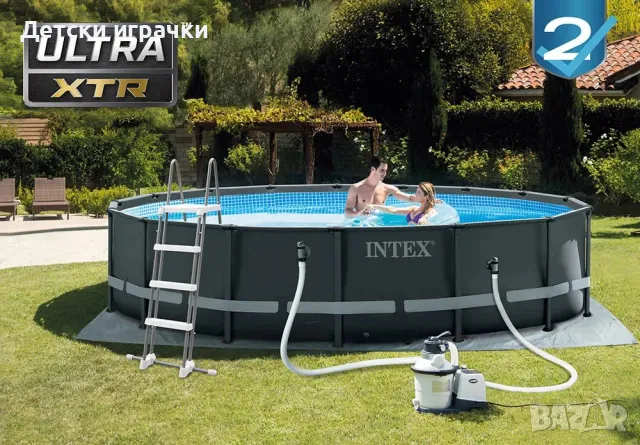 Сглобяем Басейн Intex Ultra XTR Frame, 488 х 122см, филтрираща Помпа, снимка 1