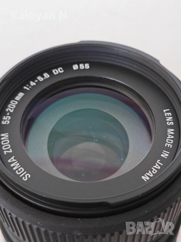 Обектив Sigma 55–200mm f/4–5.6 DC за Pentax K байонет, снимка 5 - Обективи и филтри - 53383107