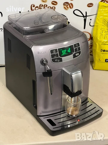 Кафемашина кафе автомат Saeco intelia с гаранция, снимка 2 - Кафемашини - 51412725