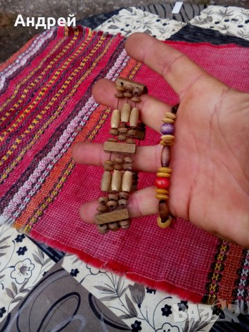 Стара дървена гривна #2, снимка 3 - Антикварни и старинни предмети - 27264757