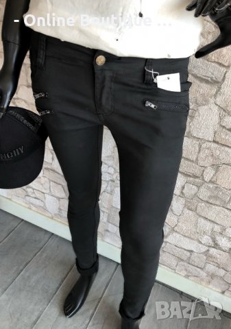 Дамски черен панталон КОД 26, снимка 2 - Панталони - 22960163
