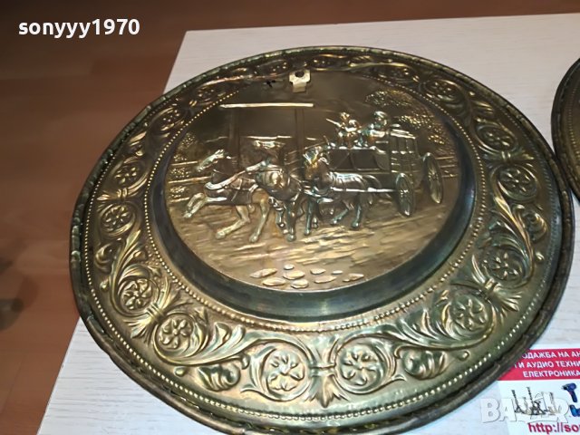 КОНЕ КАРЕТИ-МЕД/МЕСИНГ 31СМ 2БР-ВНОС АНГЛИЯ 2605221946, снимка 14 - Антикварни и старинни предмети - 36885870