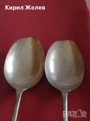 Две стари лъжици с маркировка E P N S Английски стил за КОЛЕКЦИЯ ДЕКОРАЦИЯ БИТОВ КЪТ 42193, снимка 2 - Други ценни предмети - 43862079