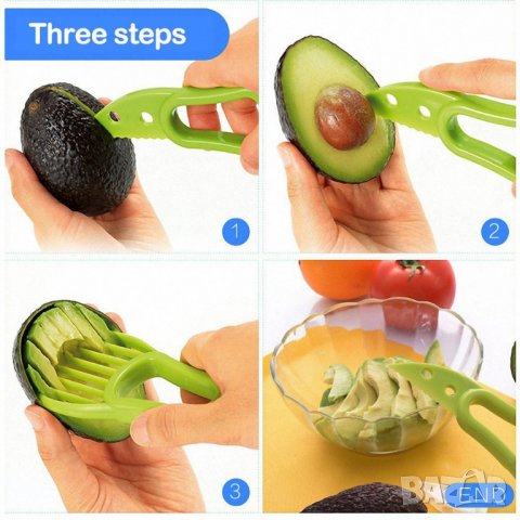 Пластмасов нож за авокадо 3 в 1 , снимка 2 - Други - 28260429