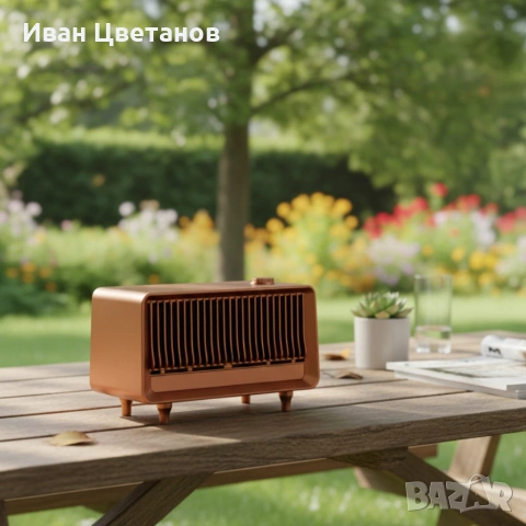 Bluetooth радио колонка AS25, 2x5W, 1800mAh – мощен звук и винтидж дизайн