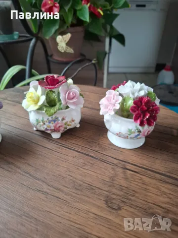 Различни модели порцеланови декорации с цветя, снимка 5 - Изкуствени цветя - 49864714