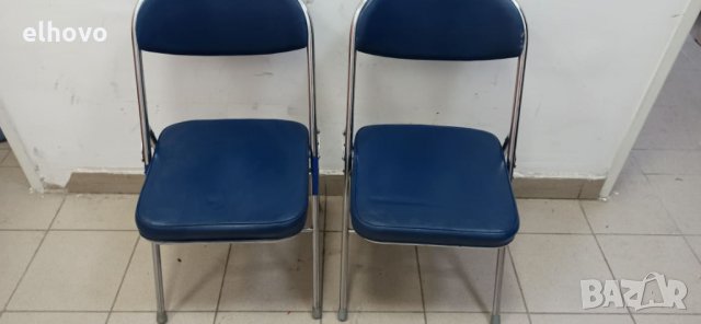 Метален сгъваем стол, снимка 2 - Столове - 33001125