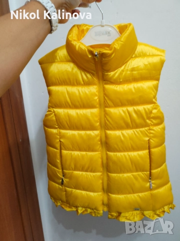 Двулицев елек Mayoral - лимонено жълт