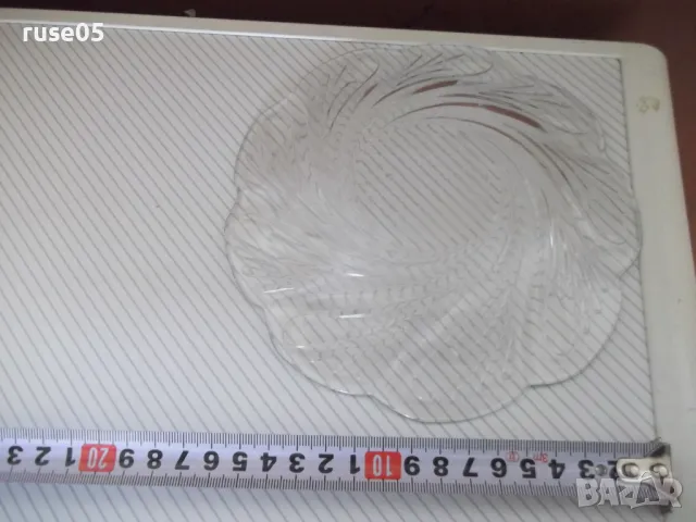 Лот от 4 бр. стъклени чинии с орнаменти, снимка 6 - Чинии - 49036578