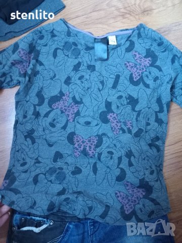 блузка на Disney с принт Мини Маус р-р 134/140, снимка 2 - Детски Блузи и туники - 43451351