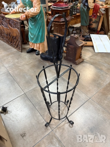 Желязна / метална стойка / поставка за чадъри. №7639, снимка 6 - Антикварни и старинни предмети - 52518974