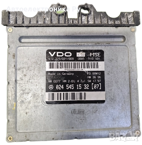 компютър MERCEDES W208 CLK 200, A0245451532, 0245451532 (07), A 024 545 15 32, VDO 412.229/021/009
