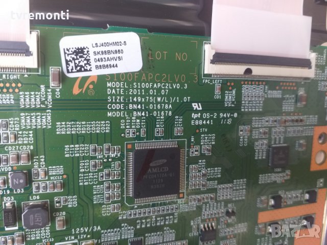 T CON S100FAPC2LV0.3 //BN41-01678A, снимка 2 - Части и Платки - 26418395