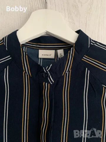 Ефирна стилна рокличка NAME IT с подарък жилетка 7-8 год., снимка 2 - Детски рокли и поли - 48167369