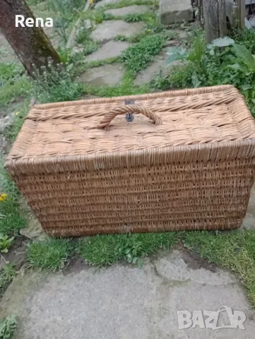 Антики  Плетен куфар от миналия век/уникат/, снимка 5 - Антикварни и старинни предмети - 49993951