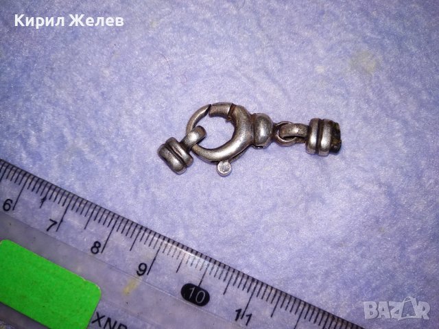 NIKOL@S 925 МАРКОВА АВТОРСКА ДИЗАЙНЕРСКА СРЕБЪРНА КАРАБИНКА СРЕБРО 925 за ЛАНЕЦ / ГРИВНА 25811, снимка 9 - Други - 39230596