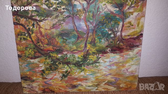 Стара майсторска картина-1980г. , снимка 4 - Антикварни и старинни предмети - 26350340