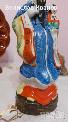 Порцеланова винтидж китайска фигура. Перфектно състояние., снимка 4 - Колекции - 47898064