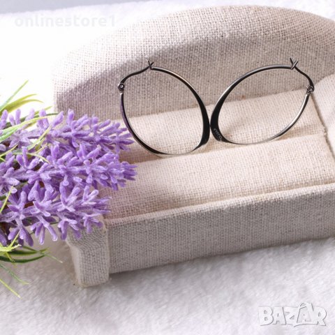 Обеци  - Овални висулки супер ефектни ! BN103, снимка 6 - Обеци - 28691464