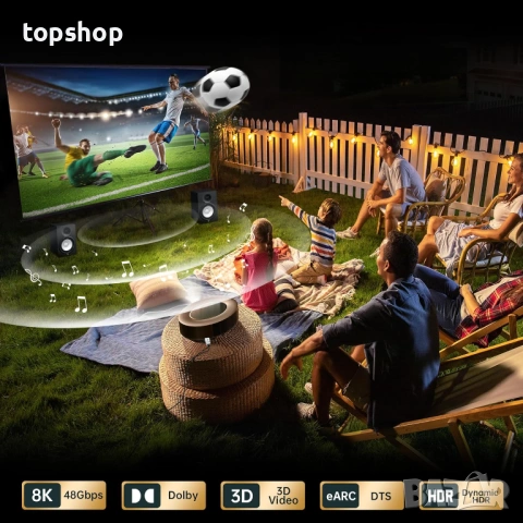 Чисто нов запечатан 8K Оптичен HDMI 2.1 Кабел FeizLink – 20 метра (4K/120Hz, 48Gbps) , снимка 5 - Кабели и адаптери - 53450082