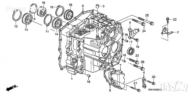 28451RPC000,гарнитура капак соленоид автоматик HONDA, снимка 3 - Части - 27876397