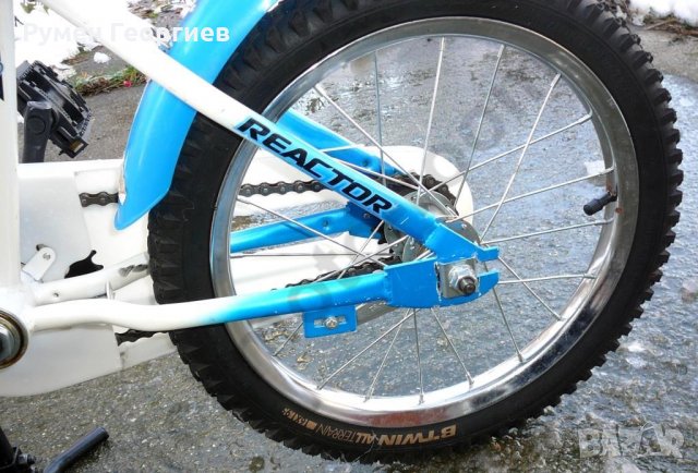 Детски велосипед 16” Reactor Foxy, стоманена рамка, контра, син/бял , снимка 13 - Детски велосипеди, триколки и коли - 35010518