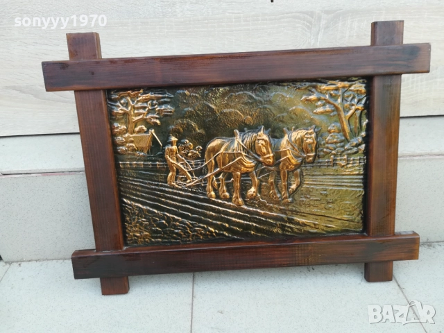 красива картина мед/дърво 1710251534, снимка 17 - Картини - 52088589