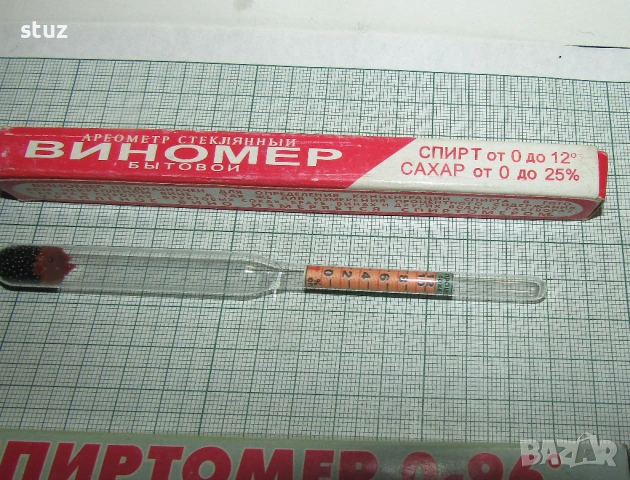 Спиртомер и виномер, руски, нови, снимка 4 - Други - 53432865