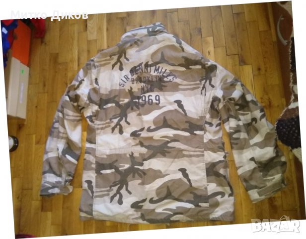 Маскировъчно яке американско марково на Sir benni miles new york с качулка размер Л, снимка 10 - Екипировка - 38217582