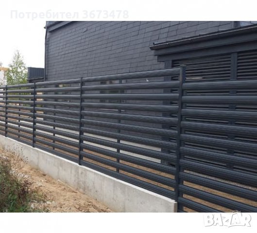 Метални профили (летви) GELESMETAL за ограда, Цвят КАФЯВ/АНТРАЦИТ, 2м, снимка 13 - Огради и мрежи - 40072217