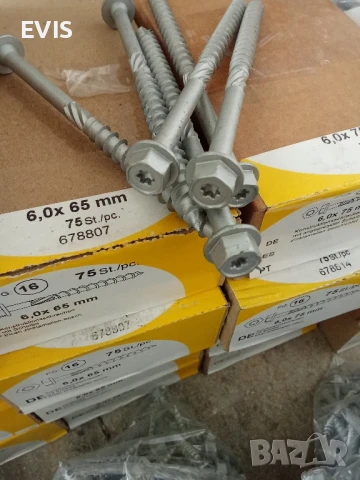 Винт, винтове дърво шестостенна глава, TORX, шайба, връх 17, цинк-ламелно покр. торнадо, разл. р-ри, снимка 3 - Железария - 50988869