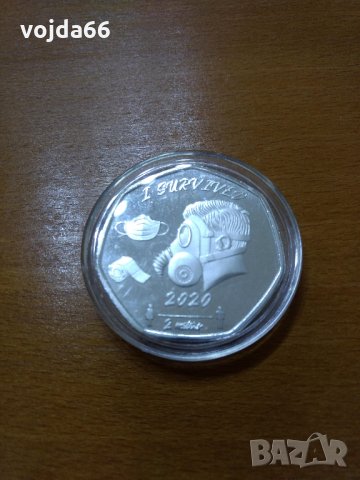 Монета" I Survived 2020"/covid-19, снимка 3 - Нумизматика и бонистика - 32401198