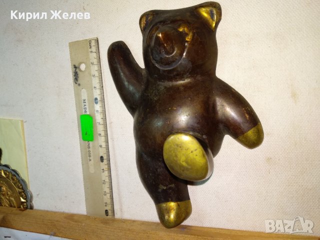 Старо ГОЛЯМО РУСКО МЕТАЛНО МЕЧЕ РЯДКА Колекционерска БРОНЗОВА ФИГУРКА СССР МАЙСТОРСКА РАБОТА 34146, снимка 14 - Колекции - 43828256