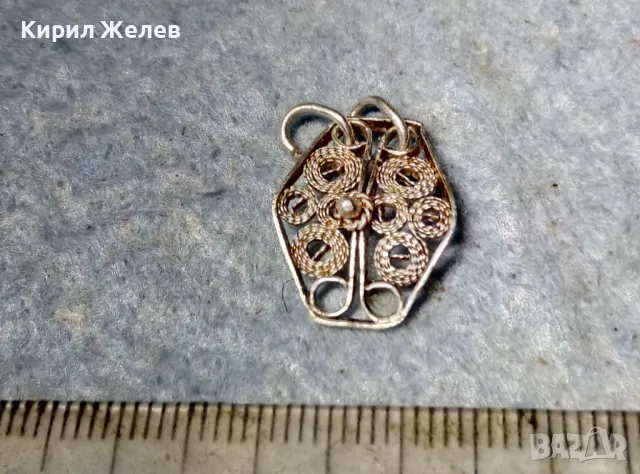 ЕЛЕМЕНТ от СТАРИННА ФИЛИГРАННА СРЕБЪРНА ГРИВНА СРЕБРО ВИСОКА ПРОБА РЪЧНА МАЙСТОРСКА ИЗРАБОТКА 36850, снимка 7 - Антикварни и старинни предмети - 48987472
