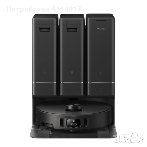 Робот прахосмукачка и моп Mova Z50 Ultra, самопочистване, черен, снимка 5 - Прахосмукачки - 52209695