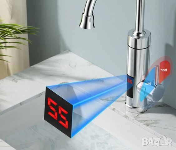 Проточен бойлер 3000W/220V с цифров дисплей от неръждаема стомана, снимка 8 - Бойлери - 43047656