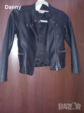 Кожено яке ONLY 140 см, снимка 6 - Детски якета и елеци - 44001219