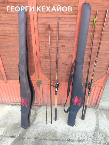 2 бр мачове с макари и калъфи 