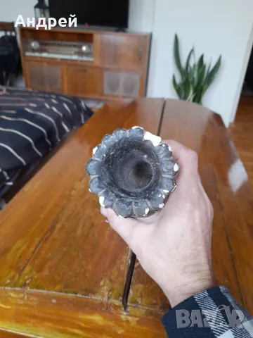 Стара гипсова ваза, снимка 6 - Други ценни предмети - 49082968