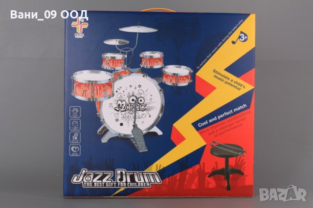 Голям комплект детски барабани, снимка 6 - Музикални играчки - 43652597