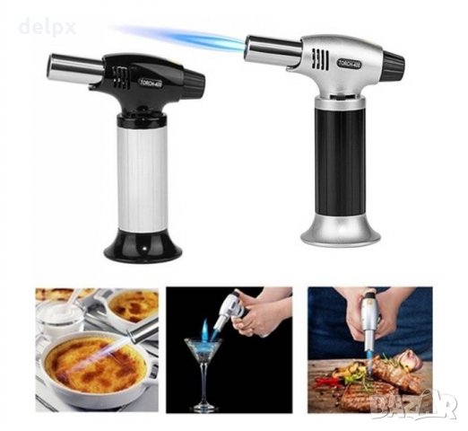 Газова горелка BS-400 готварска с пиезо запалване 1300°C 50ml, снимка 1