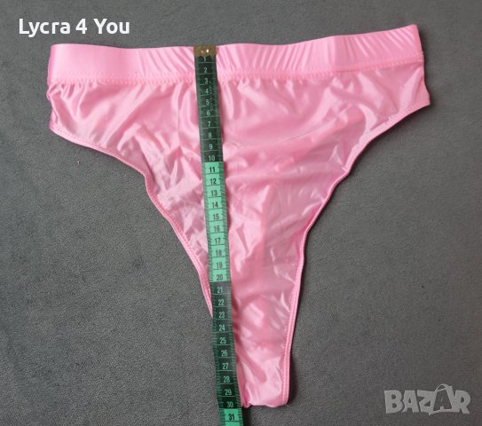 M/L нова дамска дълбока прашка от ликра в розово, снимка 9 - Бельо - 43562974