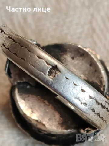 Оригинален Сребърен Пръстен Корона Царство България 1930те г, снимка 5 - Пръстени - 49116131