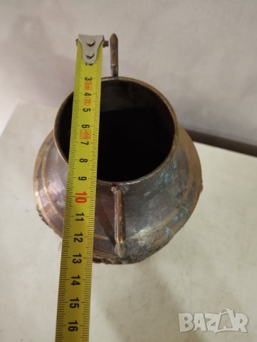 месингова ваза арт деко, снимка 4 - Антикварни и старинни предмети - 42969352