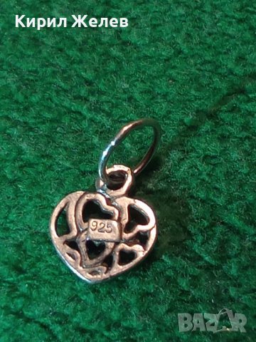 СЪРЦЕВИДНО СРЕБЪРНО РОМАНТИЧНО АЖУРНО АРТ МЕДАЛЬОНЧЕ СРЕБРО 925 ФЕШЪН ПЕНДАНТ 38286