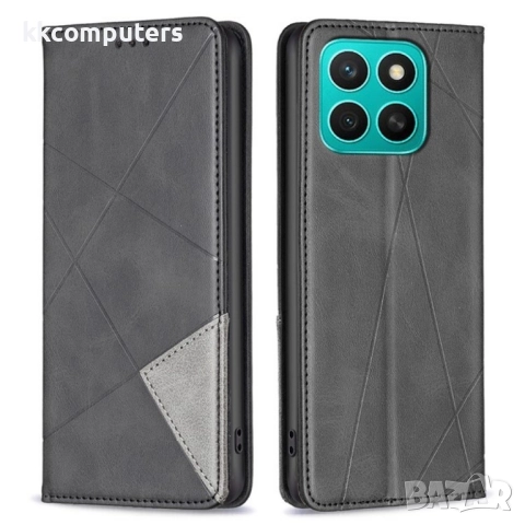 Honor X8c Magnetic Wallet Калъф и Протектор, снимка 5 - Калъфи, кейсове - 51493350