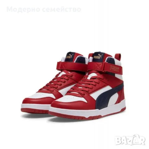 Мъжки спортни обувки PUMA Rebound Game Shoes White/Red, снимка 2 - Маратонки - 47574267